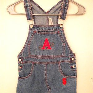 Girls Overall Denim Dress